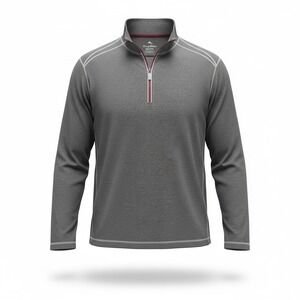 Tommy Bahama XXXL Gray 1/4 Zip Pullover Performance Golf Layer Marlin Logo